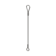 Wire rope sling single-leg with eye-thimble