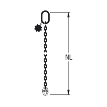 HIT Chain slings in quality grade 8, single-leg Universal connecting link end fitting
