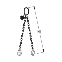 HIT Chain slings in quality grade 8 2 leg Safety load hooks