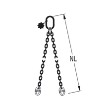 HIT Chain slings in quality grade 8 2 leg with component connector