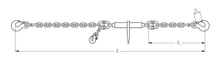 HIT PRO lashing chain system in quality grade 12 one-piece