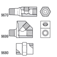 Connection fittings for manometers